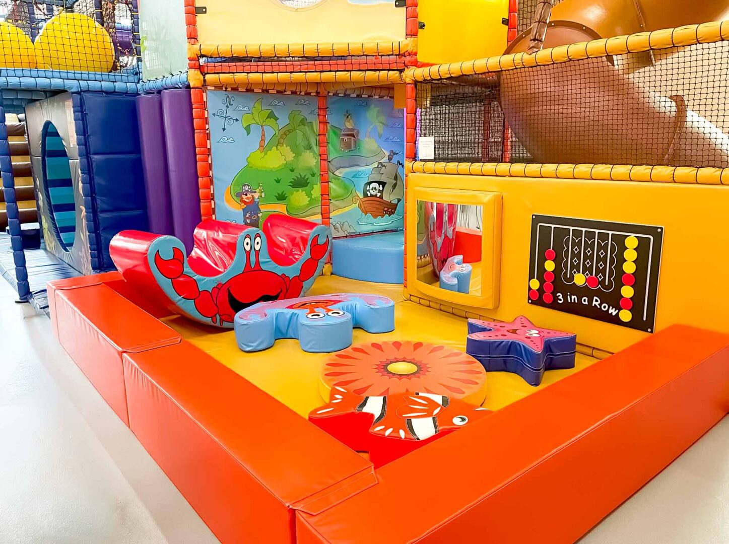 Baby Area in Little Fishe's softplay in Hemsworth Methodist Church that was designed by Play Creations.