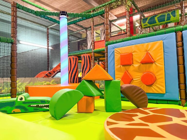 Shape Stack designed for Jungle Monkeyz softplay by Play Creations.