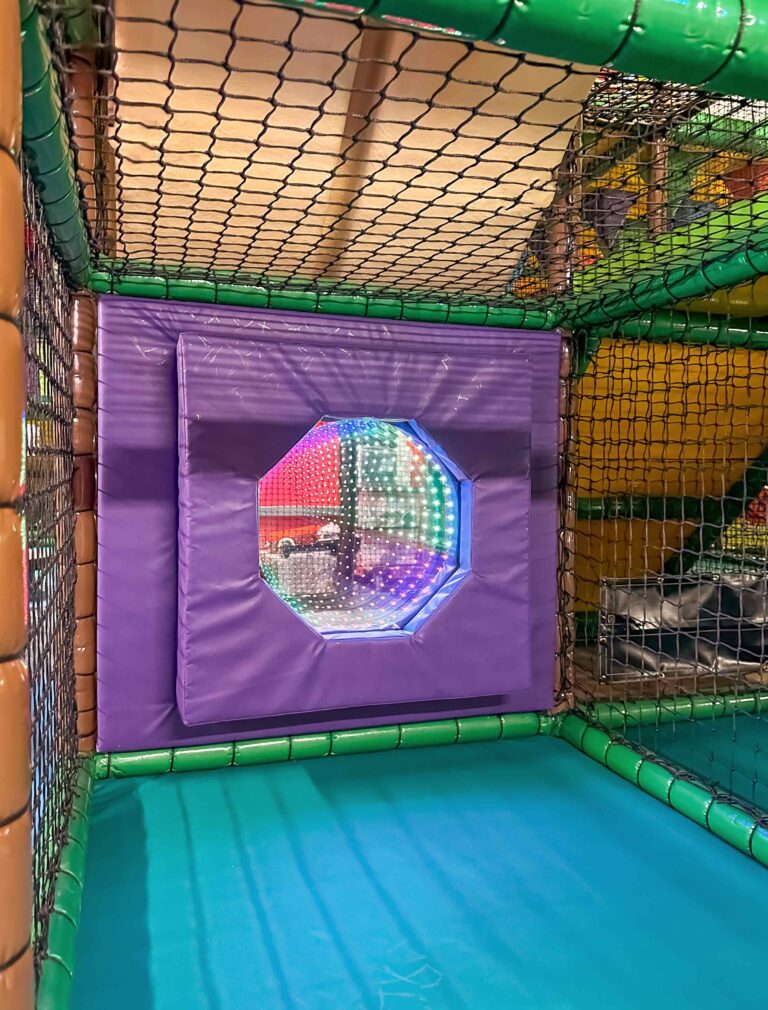 LED Infinity Mirror at Jungle Monkeyz softplay centre.
