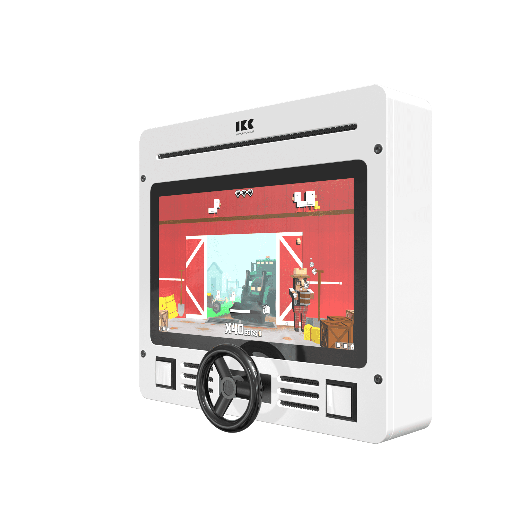 Wall Mounted Games Tablet With Steering Wheel 21