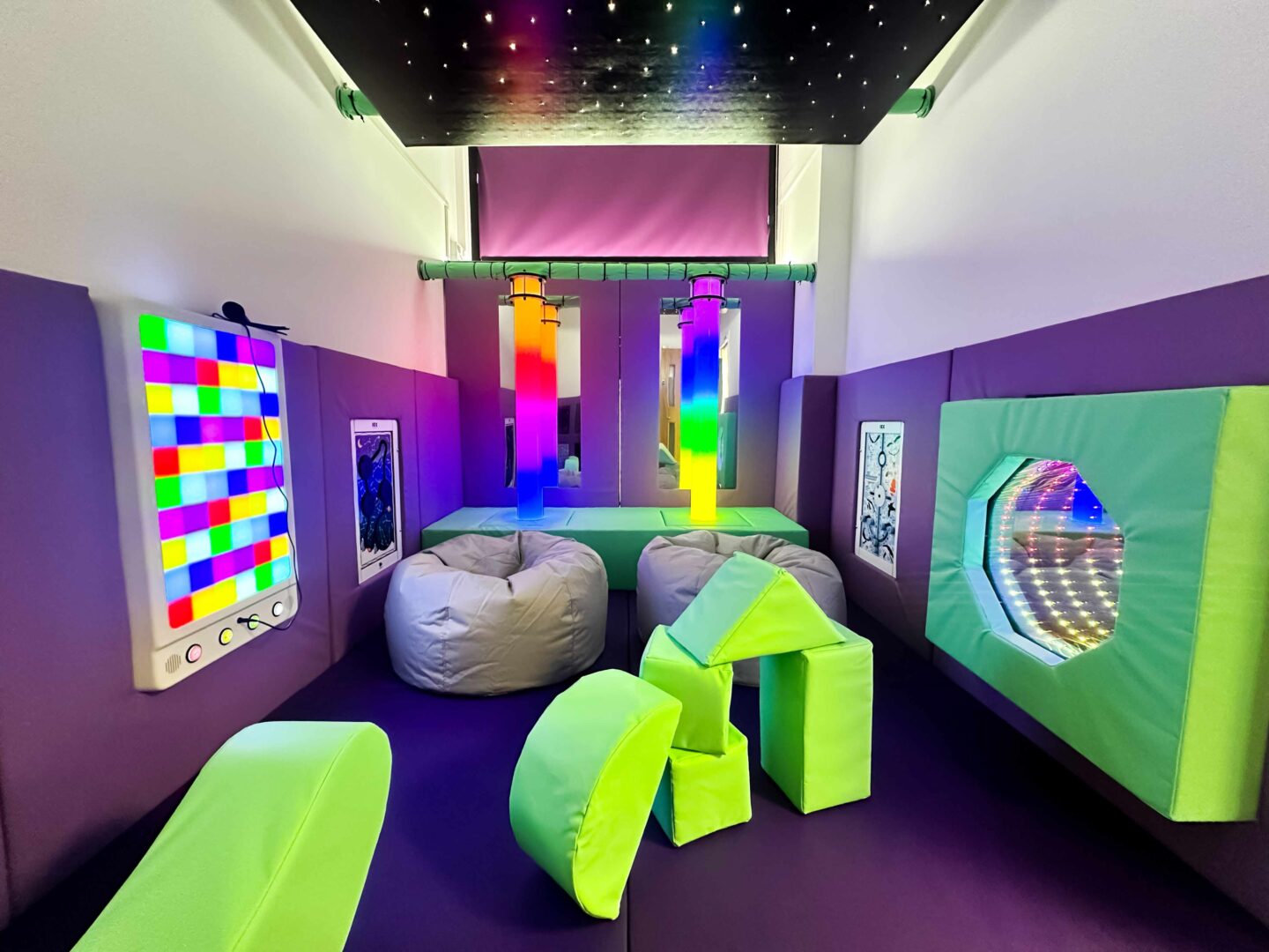 Sensory room in Old Hall School designed by Play Creations Ltd.
