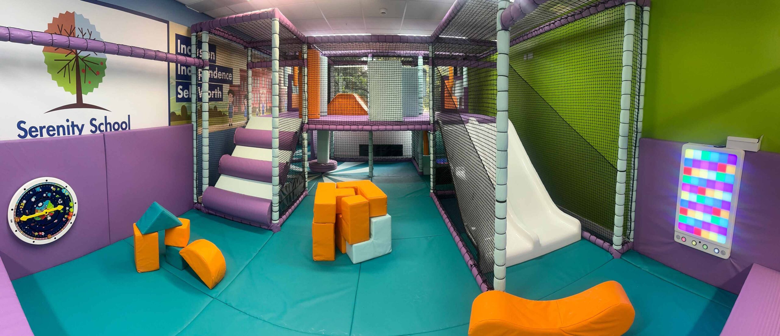 Serenity School soft play area designed by Play Creations Ltd