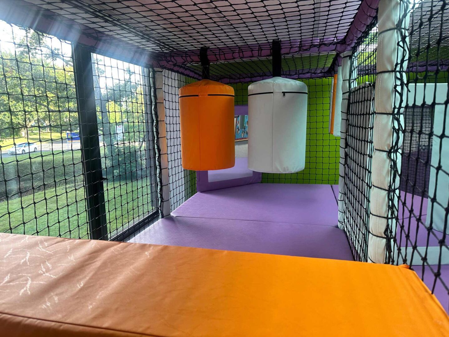 Bash Bags in Serenity School's softplay designed by Play Creations Ltd.